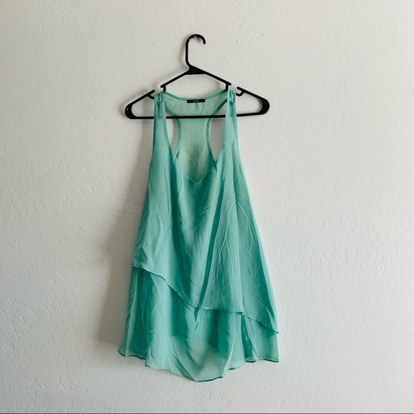 Green tank top by Soprano tunic blouse medium - Picture 1 of 6
